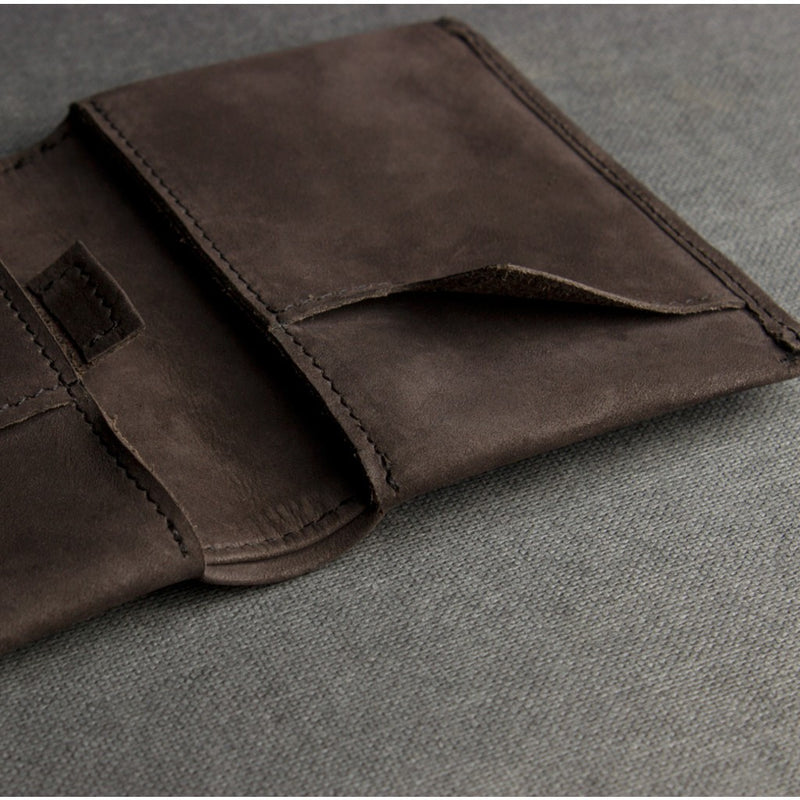 Kiko Leather Slim Bi-Fold Wallet | Brown 102brwn