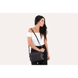 Kiko Leather Classic Crossbody Bag | Black